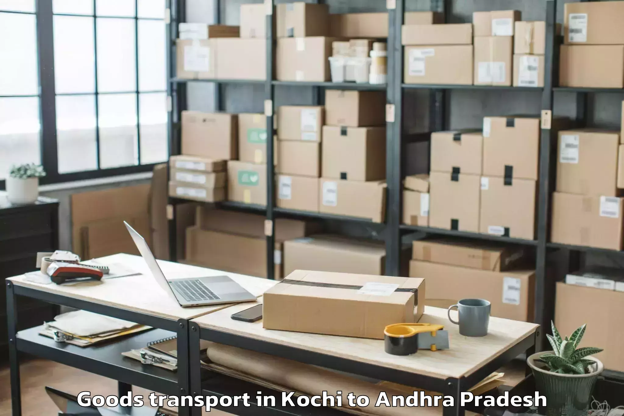 Affordable Kochi to Madugula Goods Transport